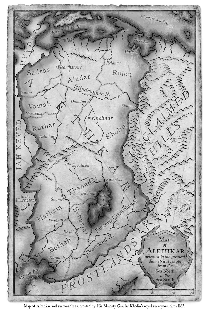 The Way of Kings - Map of Alethkar